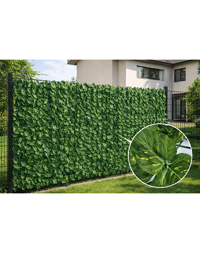 Malla de Hojas Cerca Diseño Enredadera Decoración 3x1m