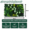 Jardín Muro Vertical Artificial D palmeta Plantas 60x40 cm 3