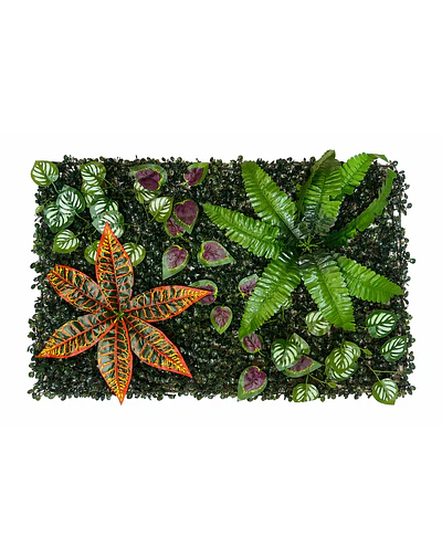 Jardín Muro Vertical Artificial C palmeta Plantas 60x40 cm