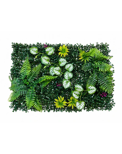 Jardín Muro Vertical Artificial D palmeta Plantas 60x40 cm