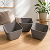 Jardinera Macetero Cuadrada Plastico 20cm Terraza Balcon 4