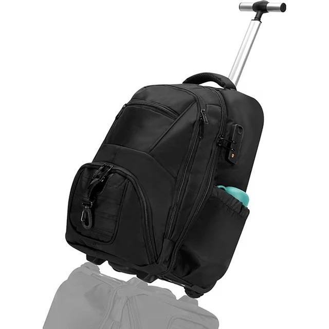 Mochila con Ruedas N Unisex para Portátil de Tela Oxford de 17'' 1