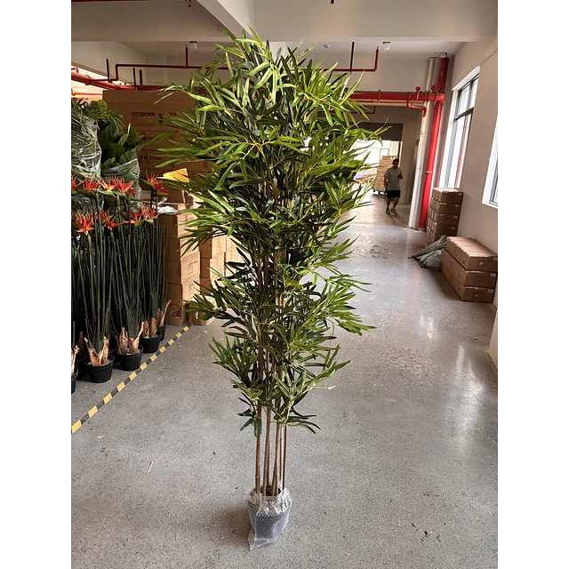 Planta Artificial Decorativa Arbol Grande Bamboo 150cm 1095 6