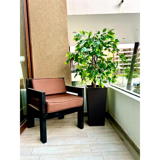 Planta Artificial Decorativa Arbol Grande Pack Ficus 120cm 2