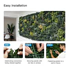 Jardín Muro Vertical Artificial D palmeta Plantas 60x40 cm 12