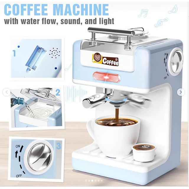 Cafetera eléctrica de juguete + 3A-Juguetes educativos 3