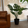Planta Artificial Decorativa Arbol Grande Monstera 120cm 10h 5