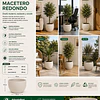 Macetero Nórdico Beige Redondo L 30 cm 40 x 24 x 30 13