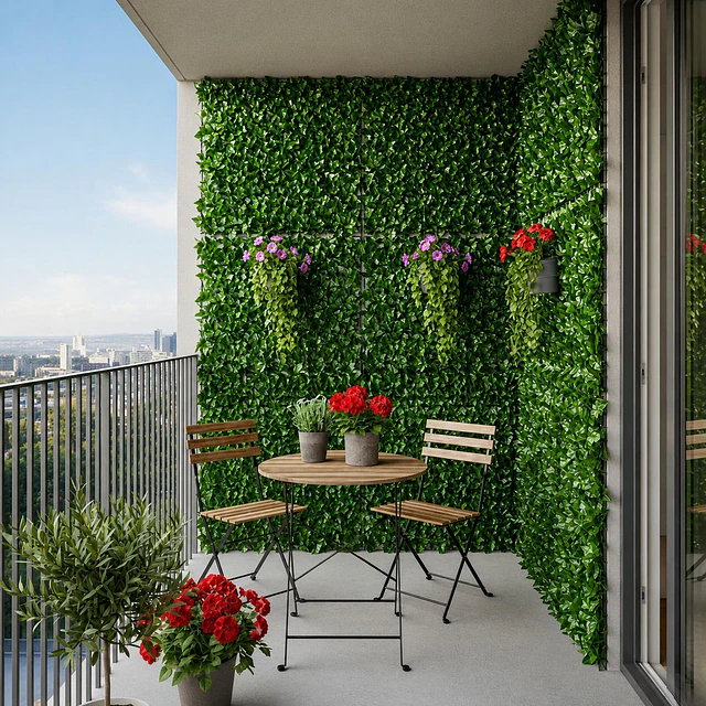 Malla de Hojas Cerca Diseño Enredadera Decoración 3x1m 3