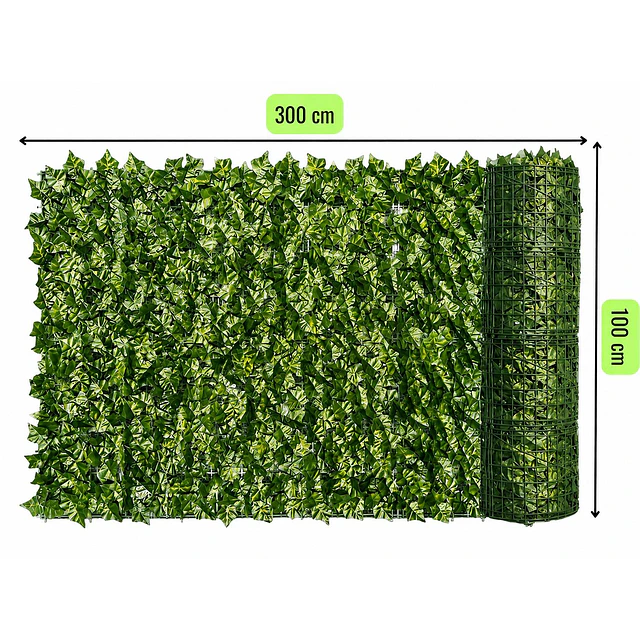 Malla de Hojas Cerca Diseño Enredadera Decoración 3x1m 6