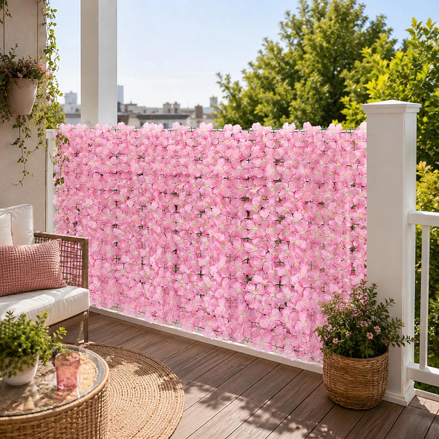 Malla de Hojas Cerca Diseño Enredadera Decoración 3x1m 11
