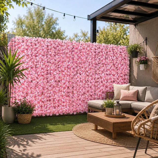Malla de Hojas Cerca Diseño Enredadera Decoración 3x1m 12