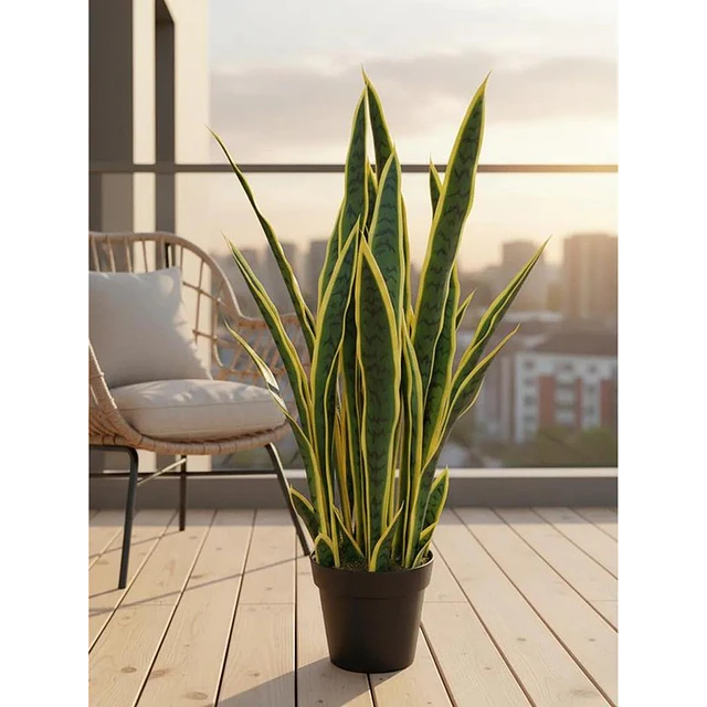 Planta Artificial Lengua de Suegra Sansevieria 75 cm/18 hjs 3