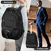 Mochila con Ruedas N Unisex para Portátil de Tela Oxford de 17'' 2
