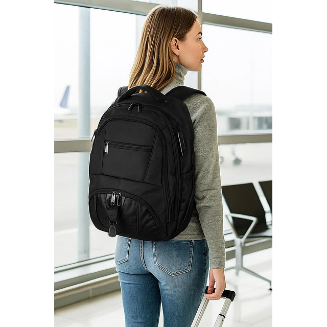 Mochila con Ruedas N Unisex para Portátil de Tela Oxford de 17'' 3