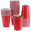 Vaso Plastico Rojo Desechable Fiesta 450 ml x 50 uds 6