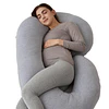 Cojín Almohada Maternal Gris Pre Y Post Natal Funda Muy Suav 4
