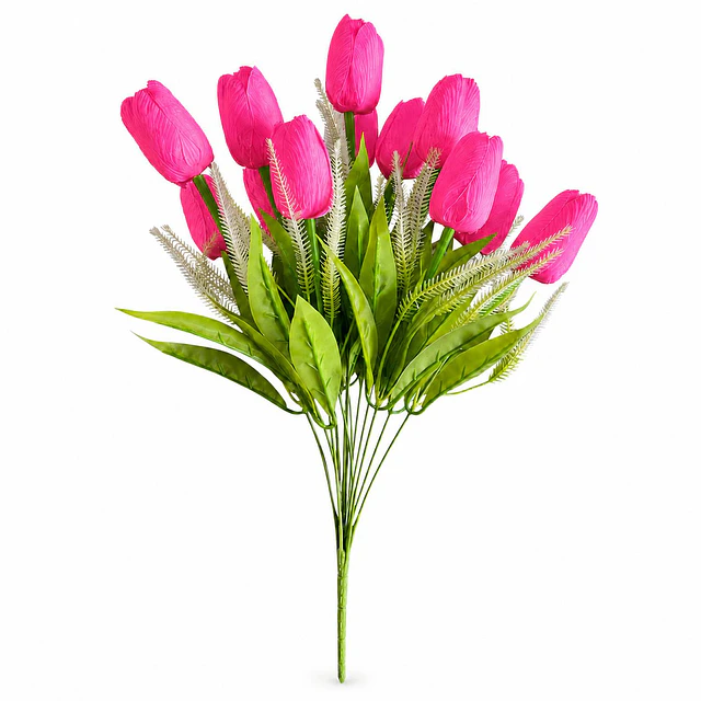 Ramo Tulipanes Artificiales 12 Uds Decoracion Hogar Tulipan 3