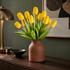 Ramo Tulipanes Artificiales 12 Uds Decoracion Hogar Tulipan 14