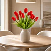 Ramo Tulipanes Artificiales 12 Uds Decoracion Hogar Tulipan 21