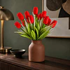 Ramo Tulipanes Artificiales 12 Uds Decoracion Hogar Tulipan 22