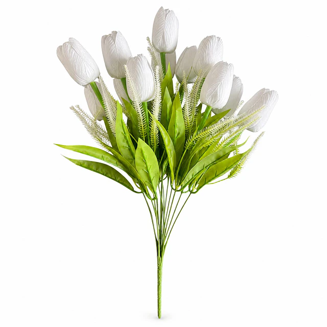 Ramo Tulipanes Artificiales 12 Uds Decoracion Hogar Tulipan 28