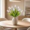 Ramo Tulipanes Artificiales 12 Uds Decoracion Hogar Tulipan 29