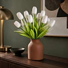 Ramo Tulipanes Artificiales 12 Uds Decoracion Hogar Tulipan 30
