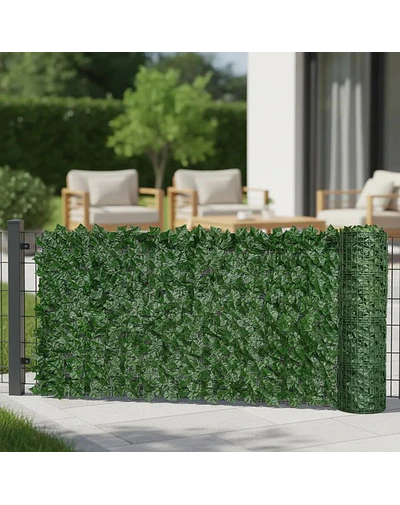 Malla de Hojas Cerca Tupidas Enredadera Decoración 3x1 m