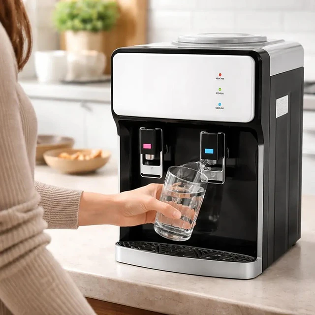 Dispensador De Agua Compresor Sobremesa Frio Caliente 2 Llav 1