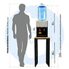 Dispensador De Agua Compresor Sobremesa Frio Caliente 2 Llav 2
