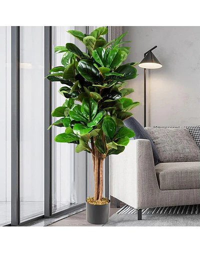 Planta Artificial Decorativa Arbol Grande Ficus Lyrata 180 cm