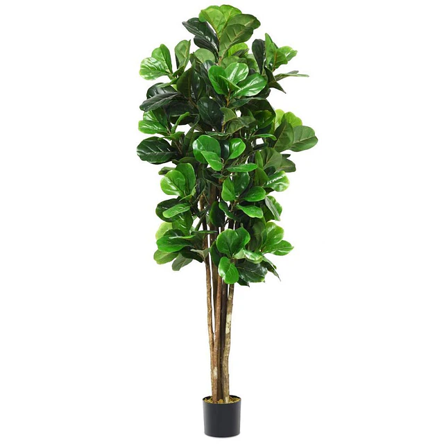 Planta Artificial Decorativa Arbol Grande Ficus Lyrata 180 cm 6
