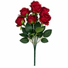 Ramo Rosas Rojas Artificiales 7 Unidades 44cm Terciopelo 3