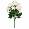 Ramo Rosas Rojas Artificiales 7 Unidades 44cm Terciopelo 15