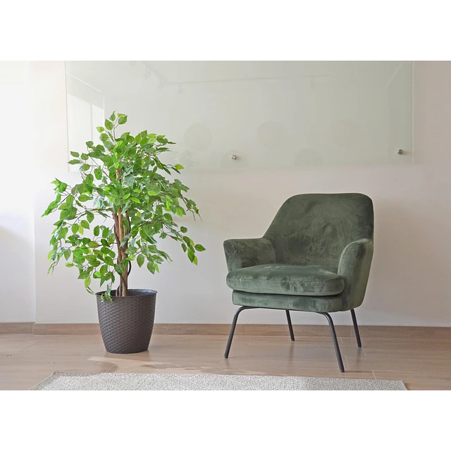 Planta Artificial Decorativa Arbol Grande Ficus 120cm 630hj 2