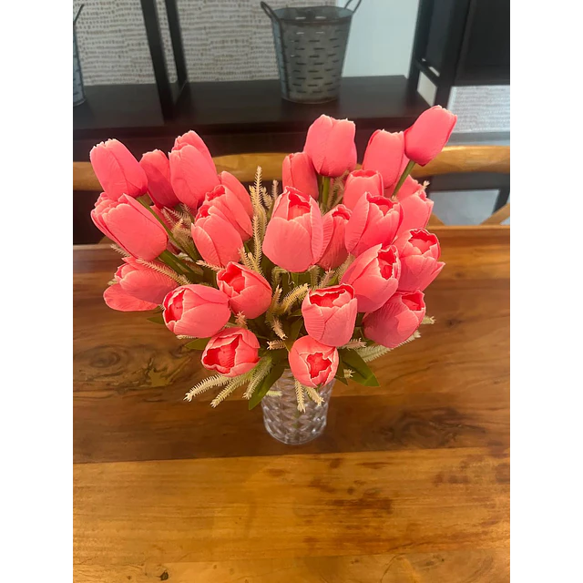 Ramo Tulipanes Artificiales 12 Uds Decoracion Hogar Tulipan 8