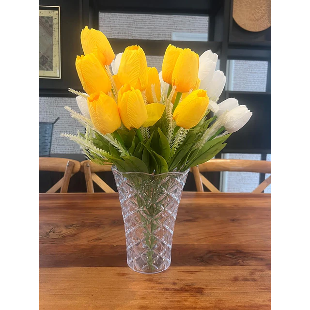 Ramo Tulipanes Artificiales 12 Uds Decoracion Hogar Tulipan 15