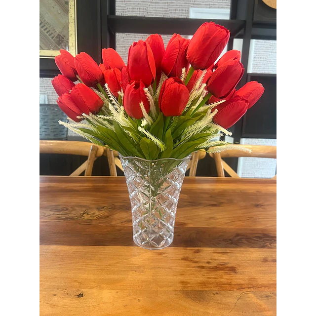 Ramo Tulipanes Artificiales 12 Uds Decoracion Hogar Tulipan 23