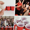 Vaso Plastico Rojo Desechable Fiesta 470 ml x 100 uds 8