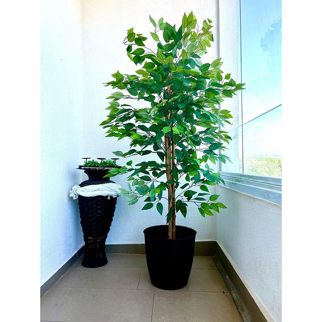 Planta Artificial Decorativa Arbol Grande Ficus 160cm 1008h 7