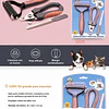 Peine Deslanador Perro Gato Cortaúñas Lima Kit Aseo 3