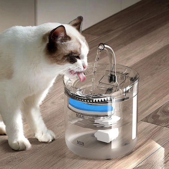 Bebedero Electrico Mascotas 1.8L Filtro Triple Gatos Perros 7