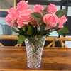 Ramo Rosas Rojas Artificiales 7 Unidades 44cm Terciopelo 30