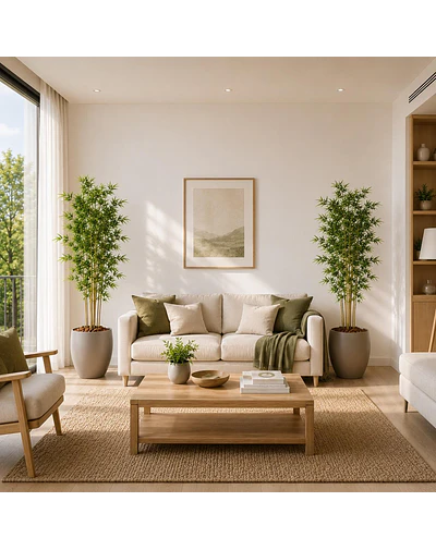 Planta Artificial Decorativa Arbol Grande Pack Bamboo 150cm