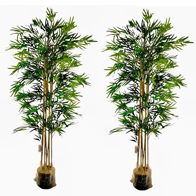 Planta Artificial Decorativa Arbol Grande Pack Bamboo 150cm 3