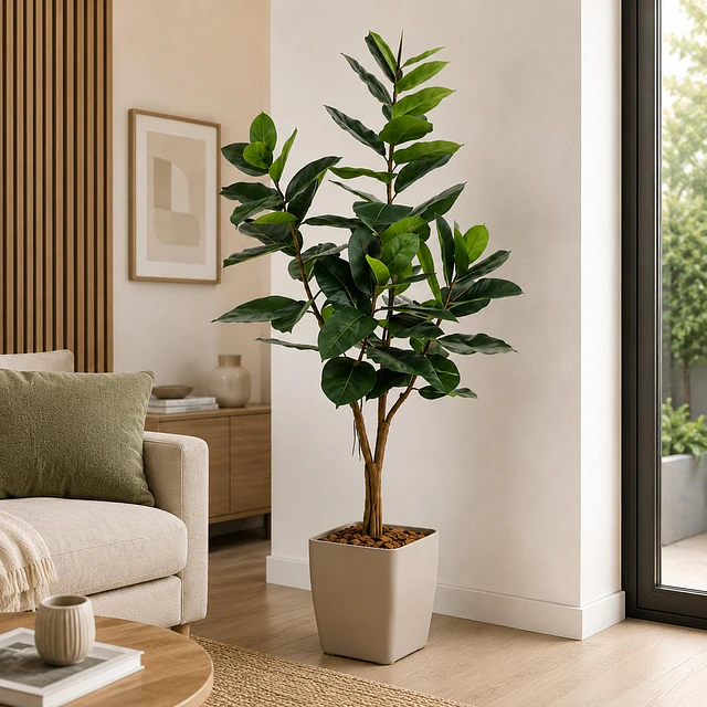 Planta Artificial Decorativa Arbol Grande Ficus Lyrata 180c 1