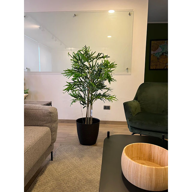 Planta Artificial Decorativa Arbol Grande Bamboo 120cm 730hj 7