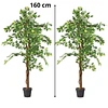 Planta Artificial Decorativa Arbol Grande Pack Ficus 160cm 3