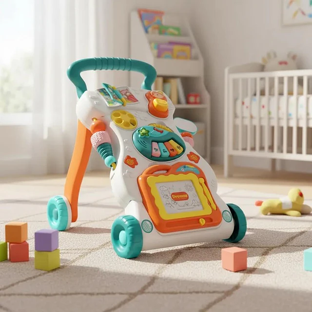 Andador Para Bebe Musical Caminador Juguetes Interactivos Colores 1